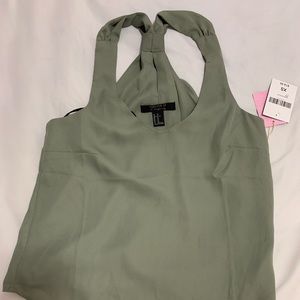 BRAND NEW** CHIFFON GATHERED RACERBACK TOP